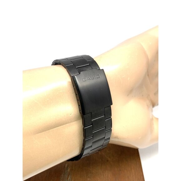 Casio Men's Watch MTP-VD03 Quartz Analog Black Dial Stainless Steel 41mm 5058 - Picture 10 of 14